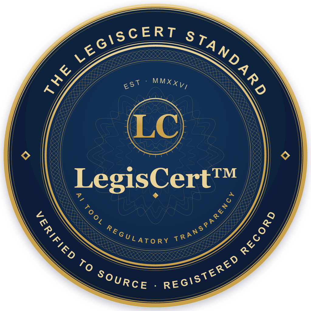 LegisCert™ seal